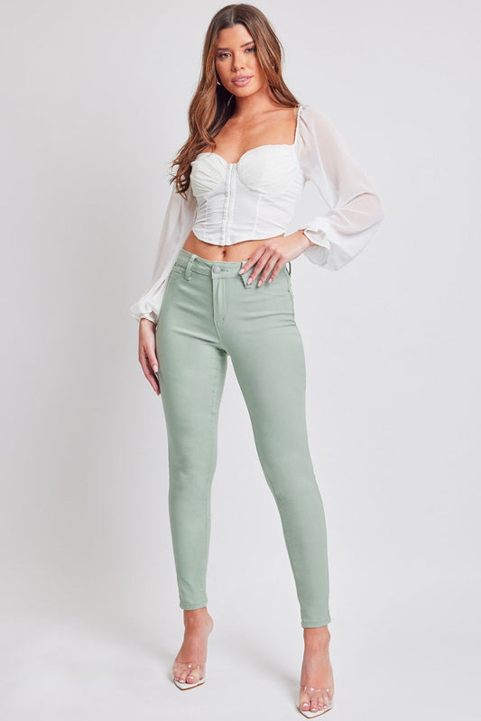 YMI Jeanswear Hyperstretch Mid-Rise Skinny Jeans-0